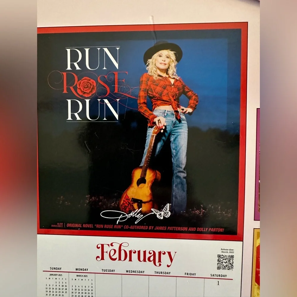 New Dolly Parton 2025 Wall Calendar: A Collection of Iconic Album Covers
